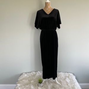 Gap Black Velvet Pants Romper Size Small